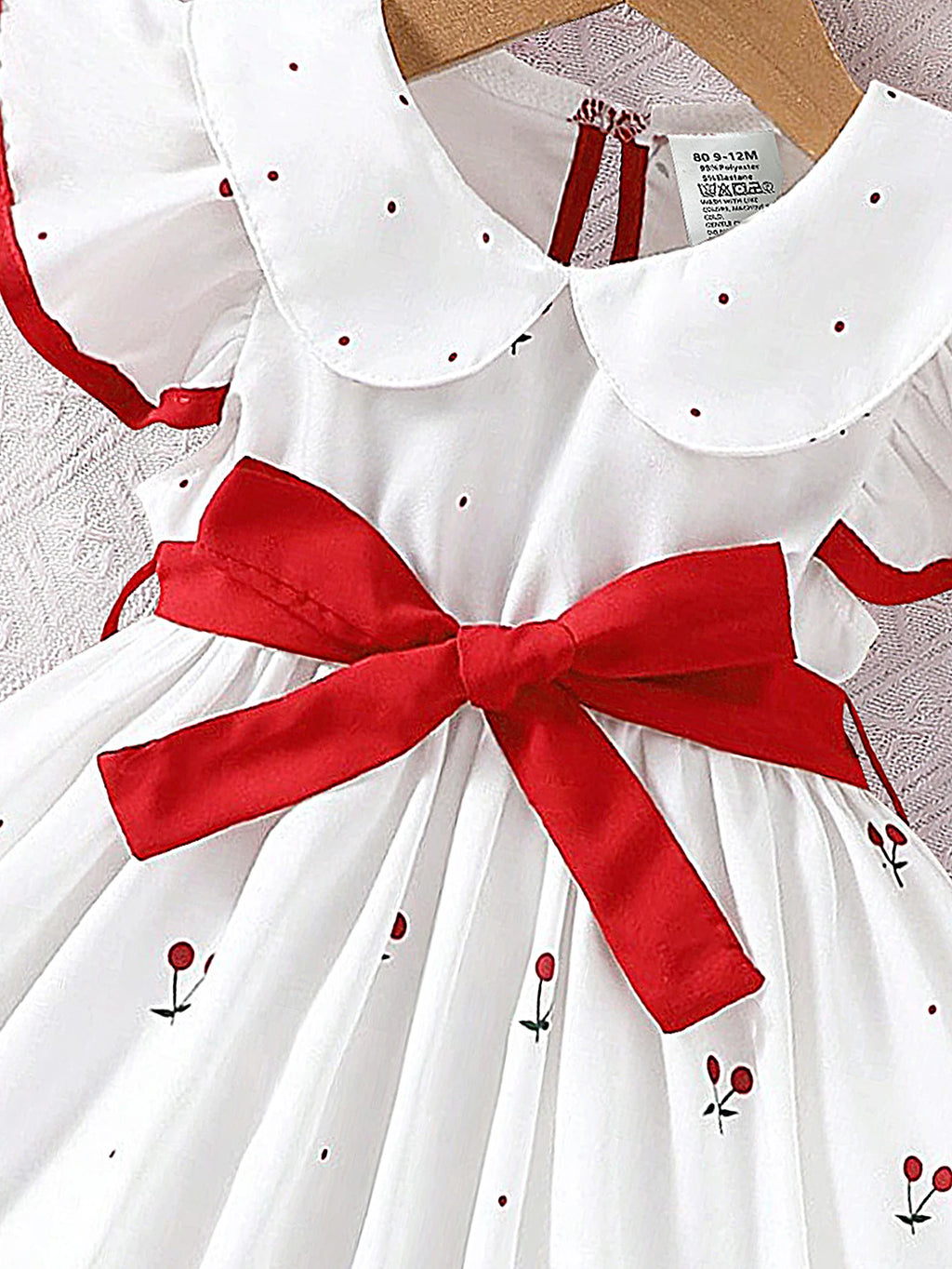 2026 Summer Infant Girl Floral Print Dress Breathable Baby Princess Dress 0-3 Years Cool Short Sleeve Outfit